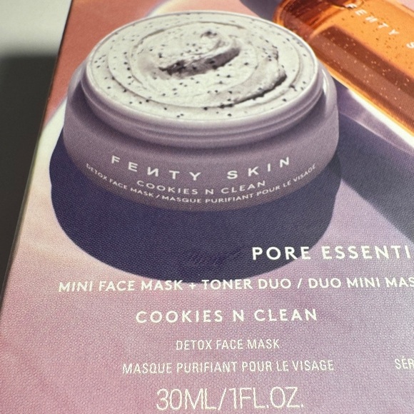 Fenty Skin Pore Essentials Set Cookies N Clean 1oz & Fat Water 1.7oz Mini Travel - Picture 8 of 9